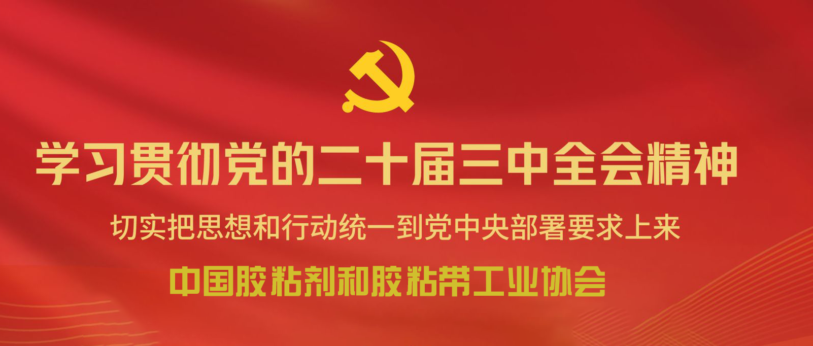 中国胶粘剂和胶粘带工业协会传达学习贯彻党的二十届三中全会精神的情况简报
